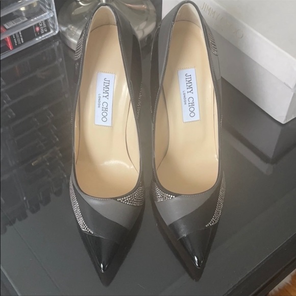 NEW Jimmy Choo Shoes stiletto heels 38 black @jimmychoo #jimmychoo - Picture 7 of 12